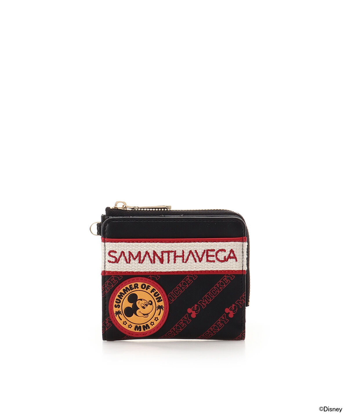 Samantha Vega「「ミッキーマウス＆フレンズ」折財布（ミッキーマウス）」|財布|ブラック