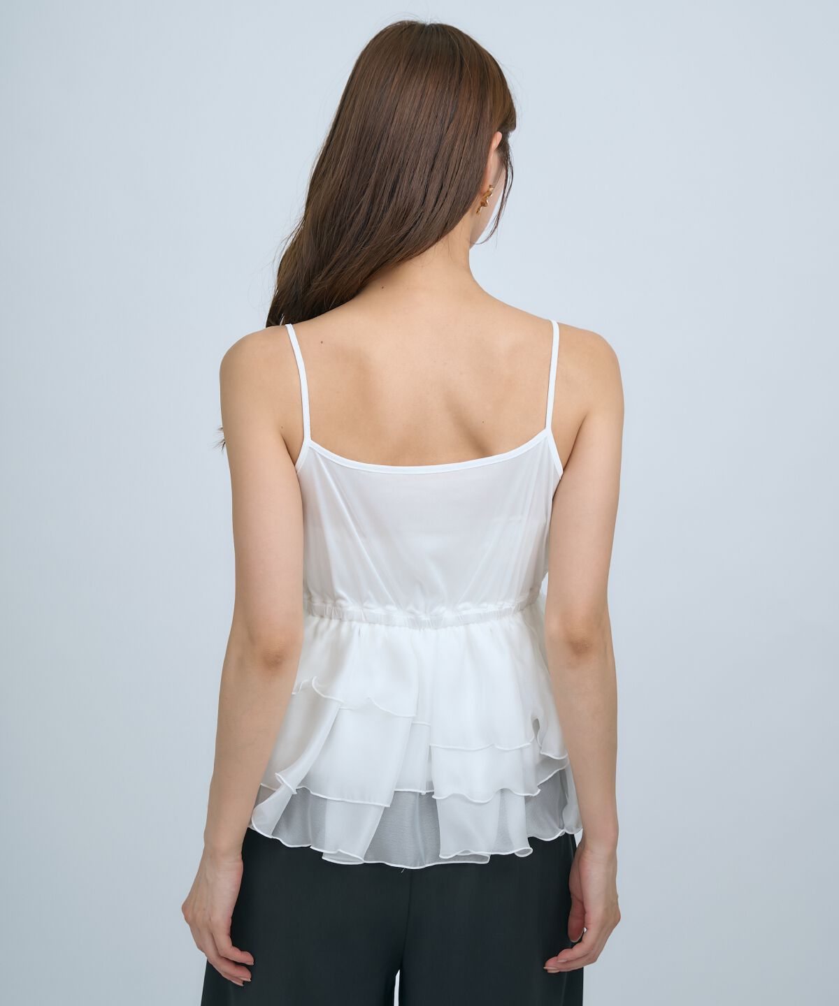 アンドクチュール「ポロニットプルオーバー&times;ペプラムキャミソール」|ニット・セーター|