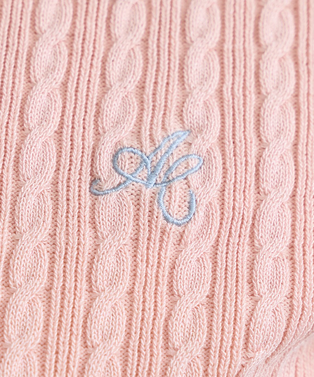 アンドクチュール「ダブルカラーケーブルポロニット」|ニット・セーター|