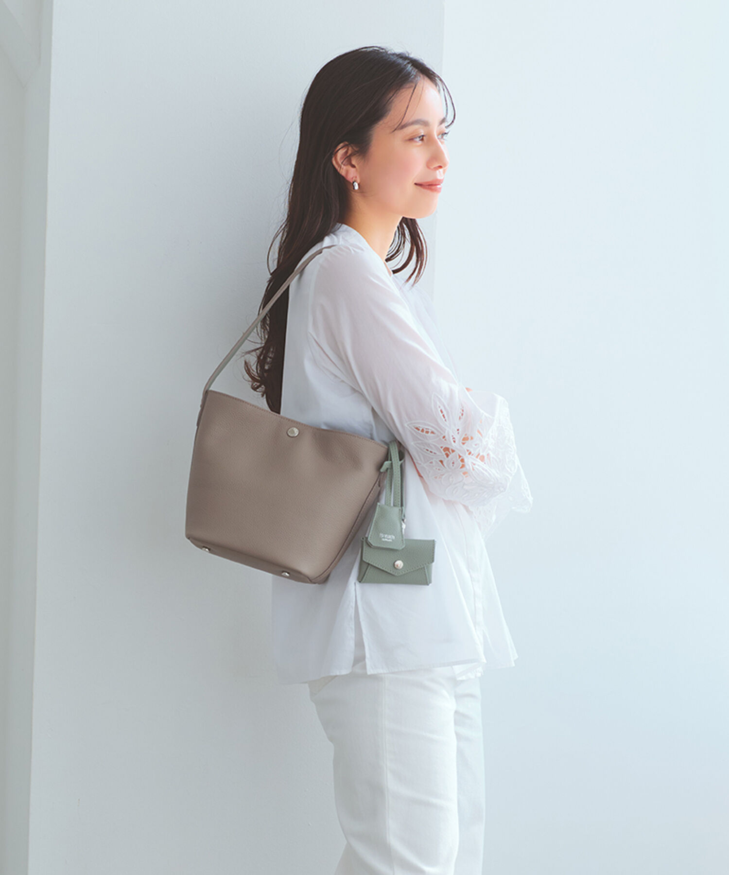 TOPKAPI BREATH「【Breath TOPKAPI】DUAL デュアル シュリンクレザー バイカラー 2way ワンハンドル ショルダーバッグ 」|ショルダー・メッセンジャー|