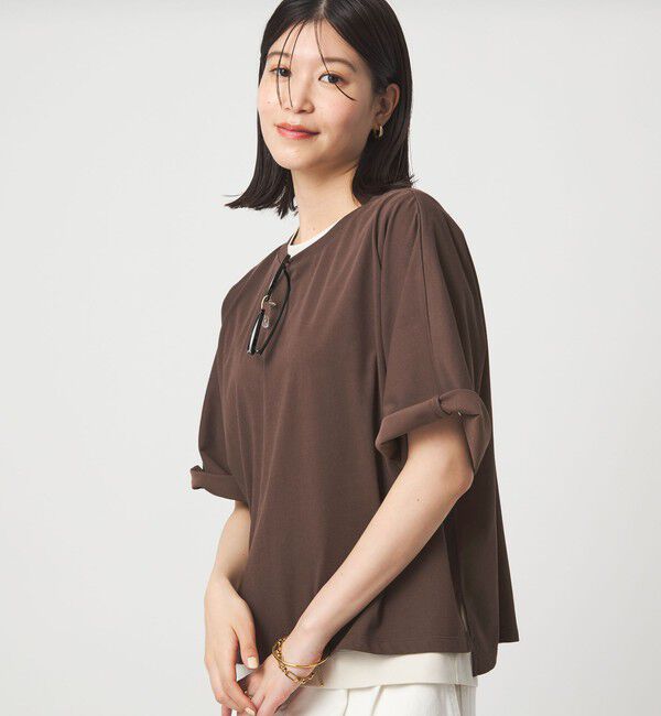 UNITED ARROWS green label relaxing「【WEB限定】＜at ease＞ドルマン カットソー 接触冷感」|Tシャツ・カットソー|