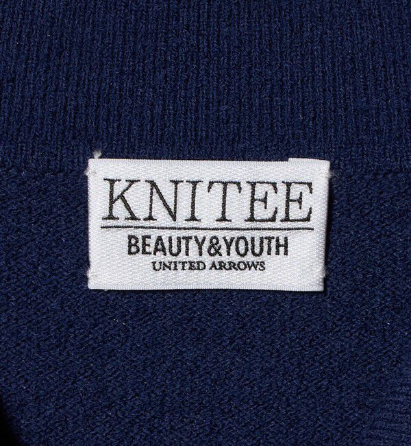 BEAUTY&YOUTH UNITED ARROWS「KNITEE クリンプコットン ニット ポロシャツ ウォッシャブル」|ニット・セーター|