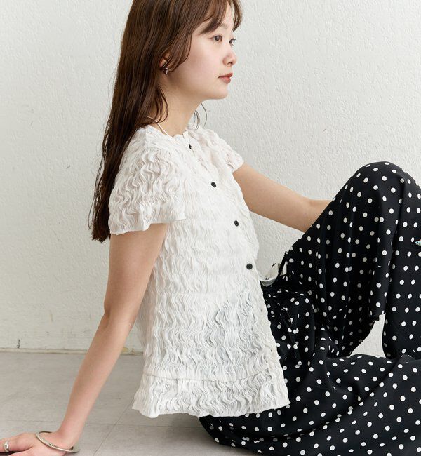  「エアリーシャーリングブラウス」|シャツ・ブラウス|
