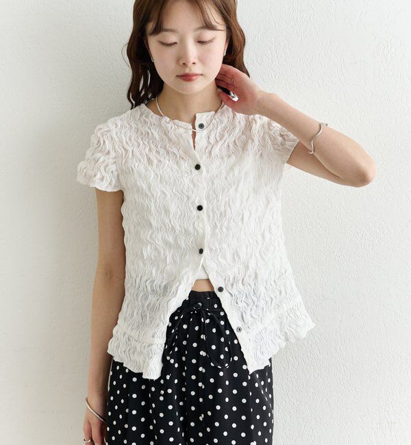 「エアリーシャーリングブラウス」|シャツ・ブラウス|