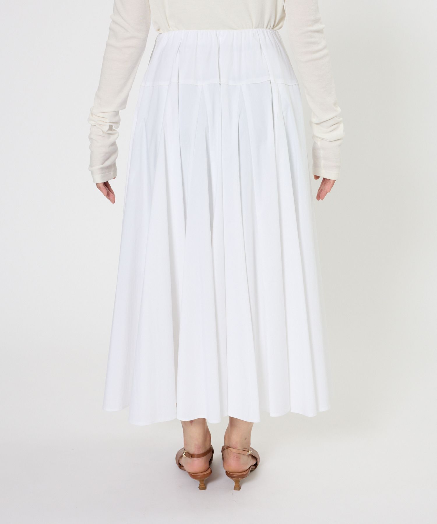 BABYLONE「コットンミディフレアスカート」|スカート|