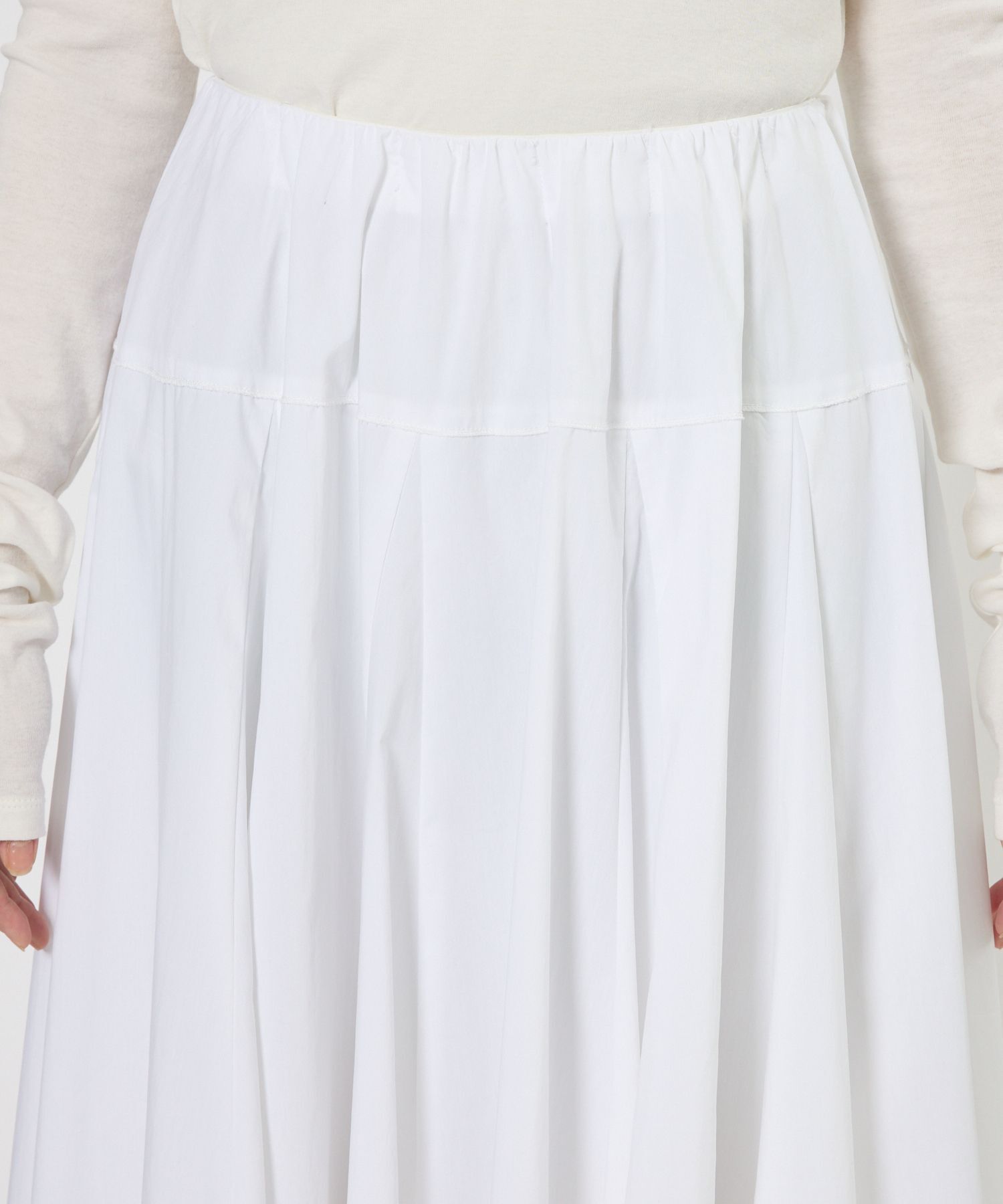 BABYLONE「コットンミディフレアスカート」|スカート|