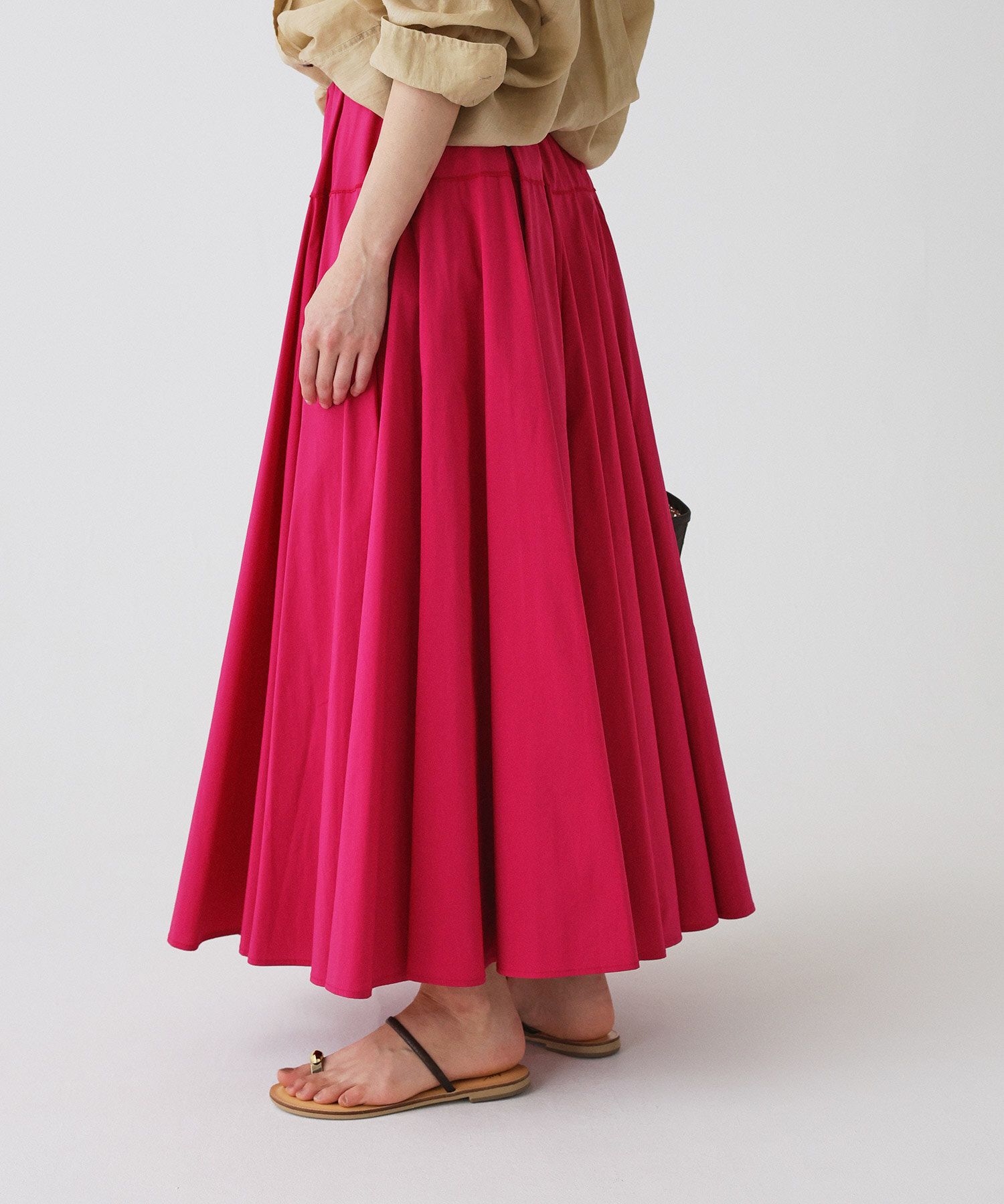 BABYLONE「コットンミディフレアスカート」|スカート|