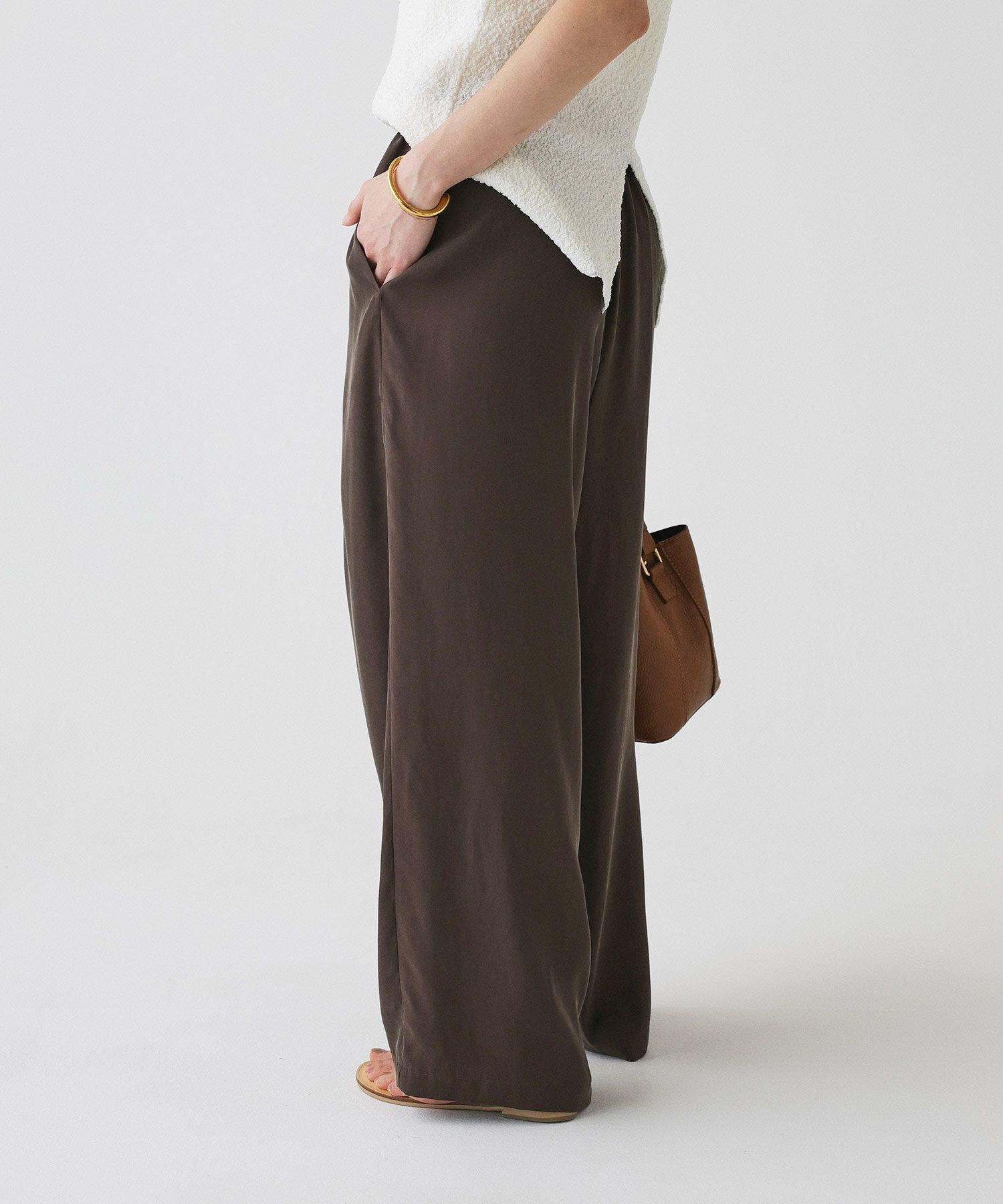 BABYLONE「イージースラックスパンツ/ ハンドウォッシャブル」|スラックス|