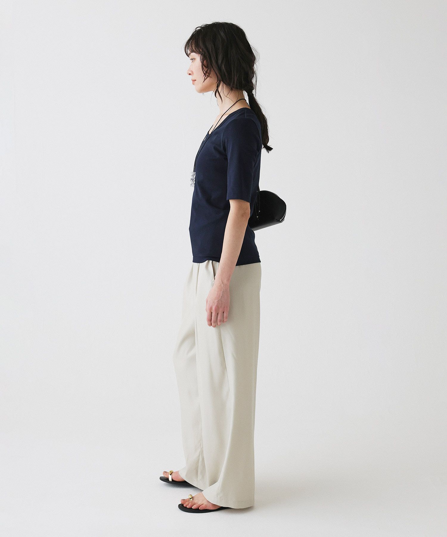 BABYLONE「イージースラックスパンツ/ ハンドウォッシャブル」|スラックス|