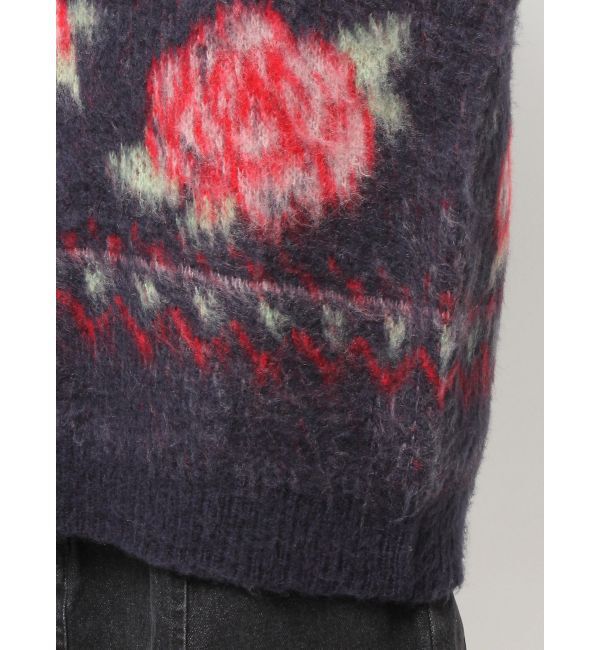 CALNAMUR「ローズ＆リボンジャガードニット」|ニット・セーター|