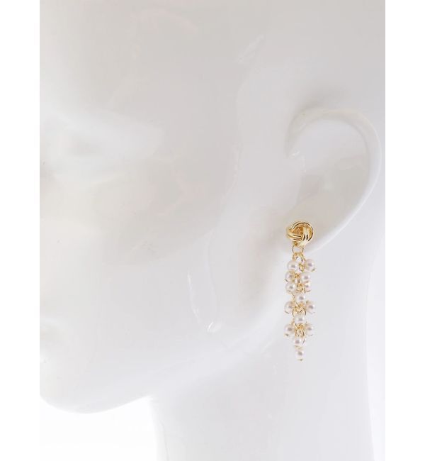 RESEXXY「ボリュームパールチェーンピアス」|ピアス|