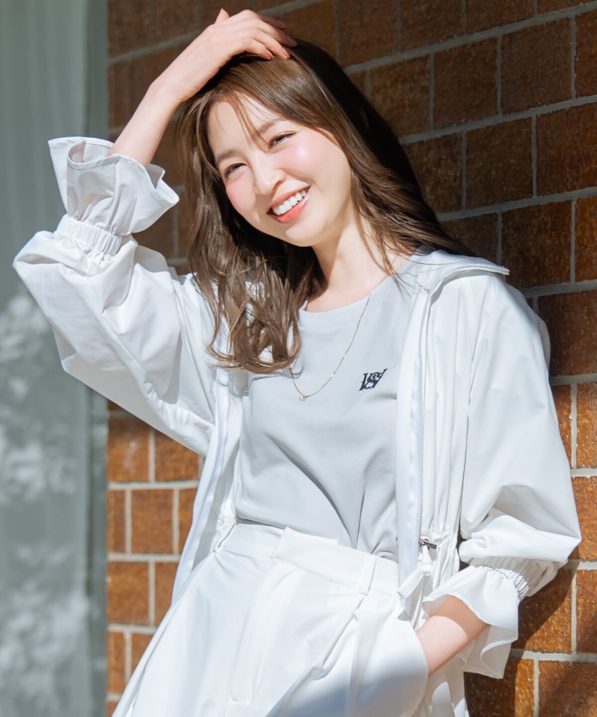 WILLSELECTION「ロゴ刺繍タックスリーブTシャツ」|Tシャツ・カットソー|