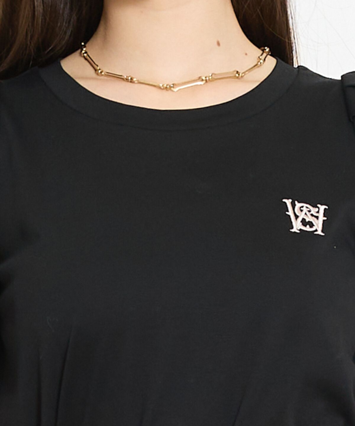 WILLSELECTION「ロゴ刺繍タックスリーブTシャツ」|Tシャツ・カットソー|