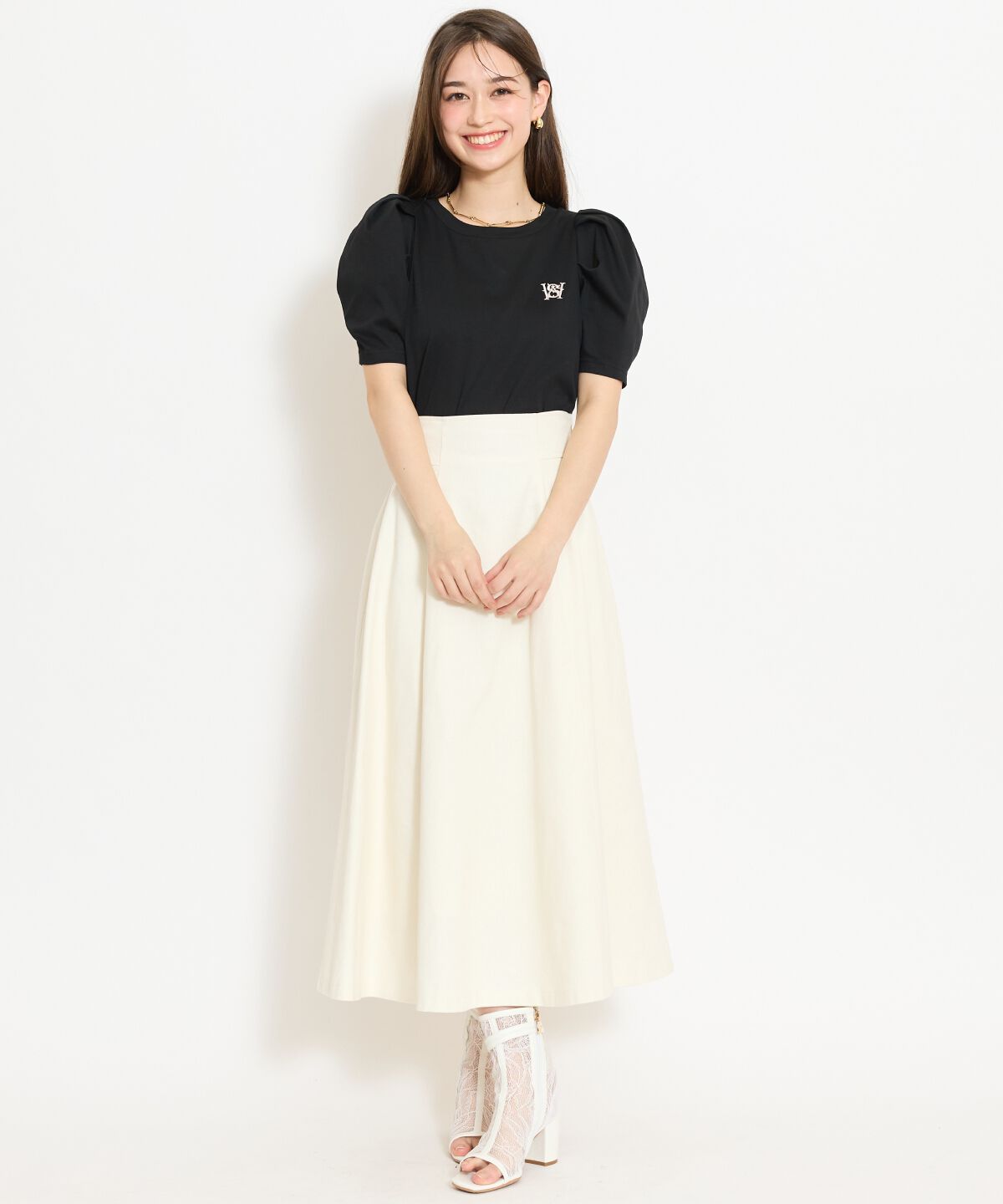 WILLSELECTION「ロゴ刺繍タックスリーブTシャツ」|Tシャツ・カットソー|