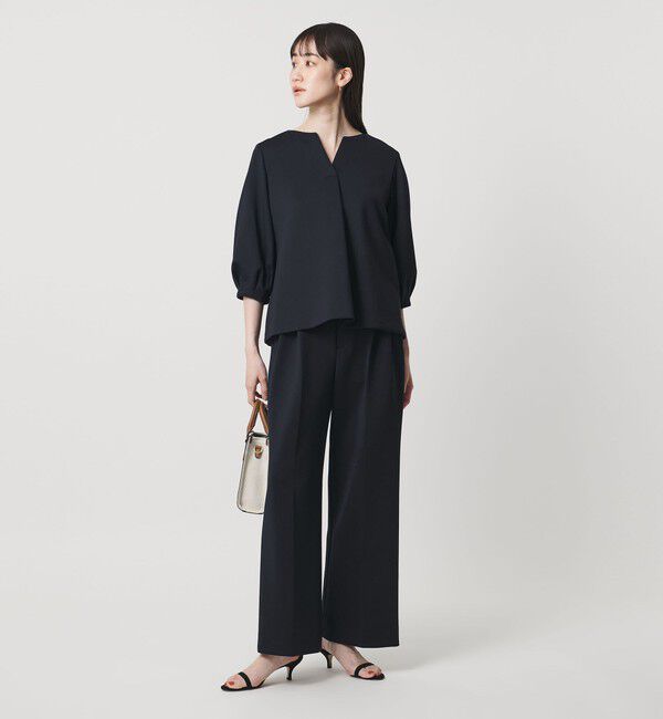 UNITED ARROWS「LIGHT SPONGY ワイドパンツ ‐ウォッシャブル‐」|その他|