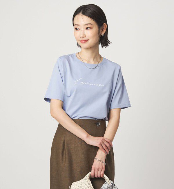 UNITED ARROWS green label relaxing「ロゴ ショートスリーブ プルオーバー カットソー」|Tシャツ・カットソー|LT.BLUE