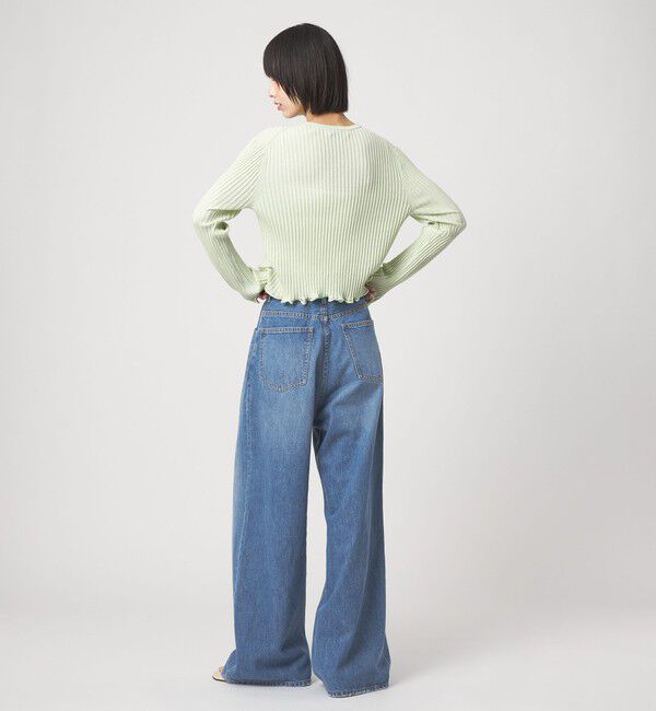 EMMEL REFINES「＜EMMEL REFINES＞EM ハイウエスト ワイド デニム」|チノ|