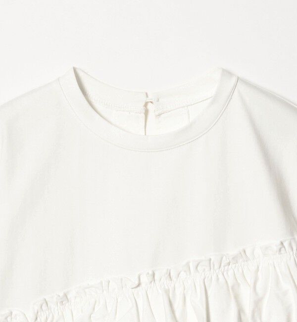 UNITED ARROWS green label relaxing「【WEB限定】＜at ease＞フリル カットソー 接触冷感 UVカット 遮熱」|Tシャツ・カットソー|