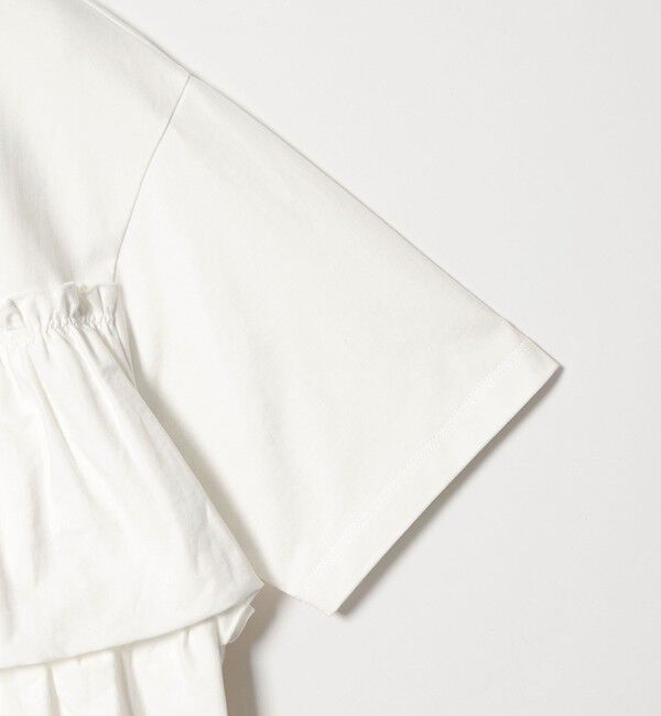 UNITED ARROWS green label relaxing「【WEB限定】＜at ease＞フリル カットソー 接触冷感 UVカット 遮熱」|Tシャツ・カットソー|