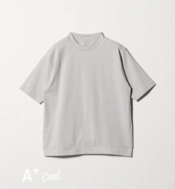 UNITED ARROWS green label relaxing「A+ COOL ビズ クルーネック カットソー Tシャツ -接触冷感・吸水速乾-」|Tシャツ・カットソー|LT.GRAY