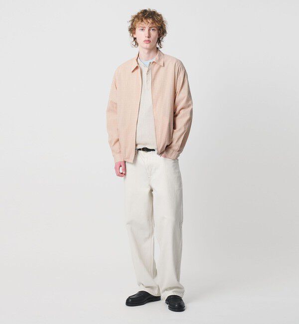 BEAUTY&YOUTH UNITED ARROWS「シャーリング チェック ジップシャツ」|シャツ・ブラウス|