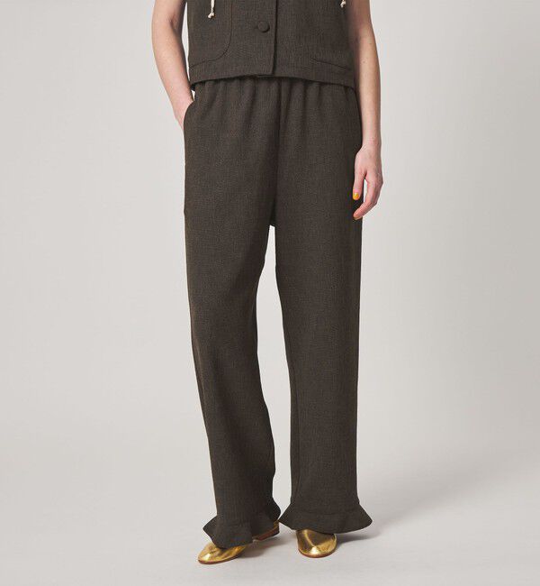 STEVEN ALAN「＜Steven Alan＞ツイードライク フリル パンツ」|チノ|