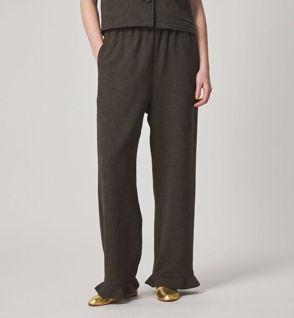 STEVEN ALAN「＜Steven Alan＞ツイードライク フリル パンツ」|チノ|