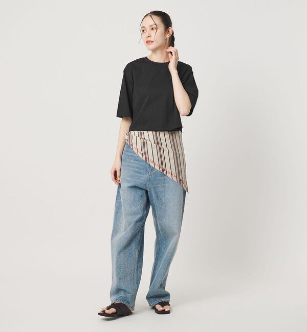 BEAUTY&YOUTH UNITED ARROWS「コットンポリエステル クロップド Tシャツ」|Tシャツ・カットソー|