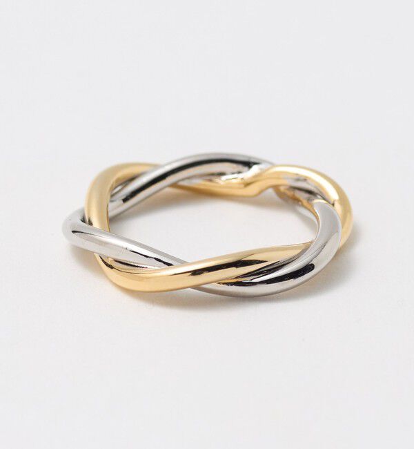 BEAUTY&YOUTH UNITED ARROWS「ミックスカラー クロス リング」|リング|