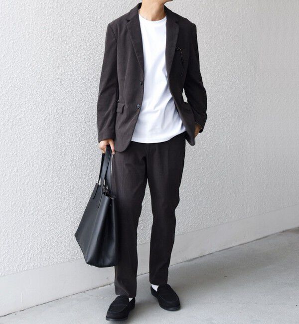 SHIPS any「SHIPS any:〈洗濯機可能〉SOLOTEX(R) コーデュロイ セットアップ ジャケット & イージーパンツ◇」|スーツ|ブラウン