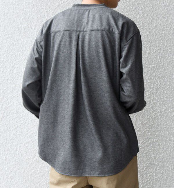 SHIPS any「SHIPS any: 360&deg; THE CIRCLE STRETCH ジャガード ジャージー ポケット Tシャツ(ロンT/セットアップ対応)◇」|Tシャツ・カットソー|