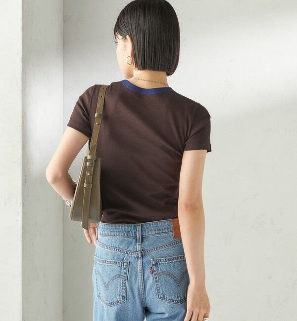 SHIPS for women「【一部SHIPS別注】GGG:〈手洗い可能〉クルーネック 半袖 TEE」|Tシャツ・カットソー|