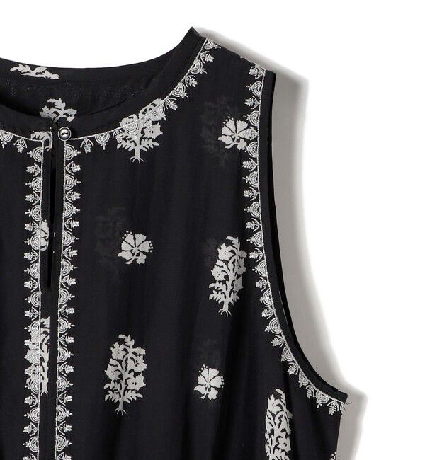 SHIPS for women「《予約》【SHIPS別注】Fanaka:〈手洗い可能〉フラワー プリント 刺繍 ワンピース」|ワンピース|