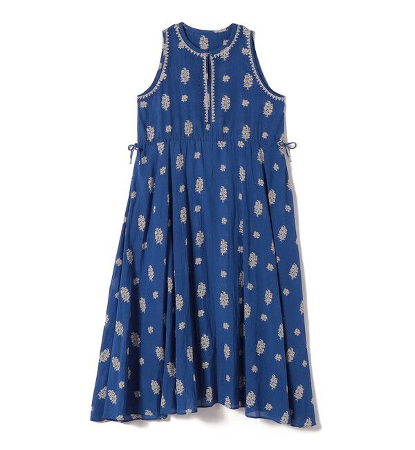 SHIPS for women「《予約》【SHIPS別注】Fanaka:〈手洗い可能〉フラワー プリント 刺繍 ワンピース」|ワンピース|