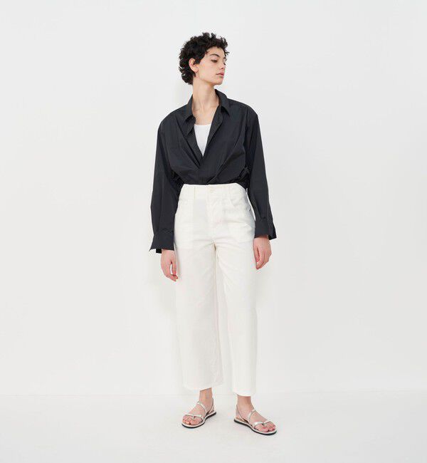 GALERIE VIE「シルクタフタオーバーシャツ」|シャツ・ブラウス|