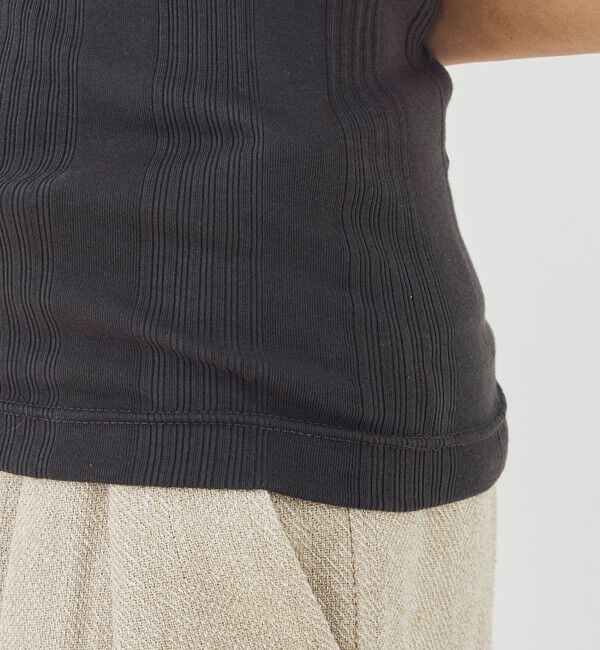 GALERIE VIE「コットンランダムリブ フレンチスリーブプルオーバー」|Tシャツ・カットソー|