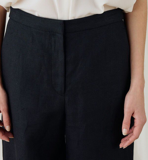 DES PRES「ツイルリネン　セミワイドイージーパンツ」|チノ|