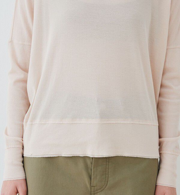 GALERIE VIE「ガーゼフライス ボートネックプルオーバー」|Tシャツ・カットソー|
