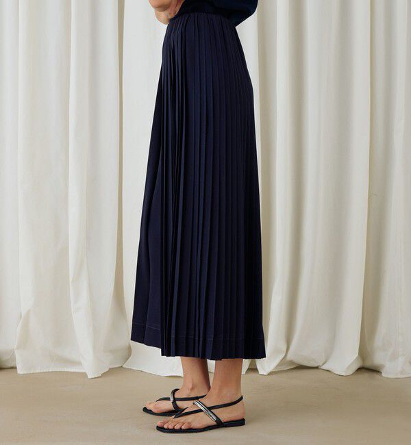 DES PRES「ジャージーライクジョーゼット コンビプリーツスカート」|スカート|