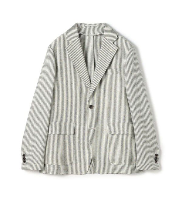 TOMORROWLAND MENS「ウールリネンシルク シングルブレステッド 3Bジャケット MARLING＆EVANS」|テーラードジャケット|16 グレー系