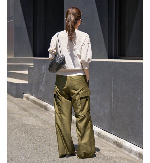 IENA「《追加》LEVITAクルーカーディガン」|カーディガン|