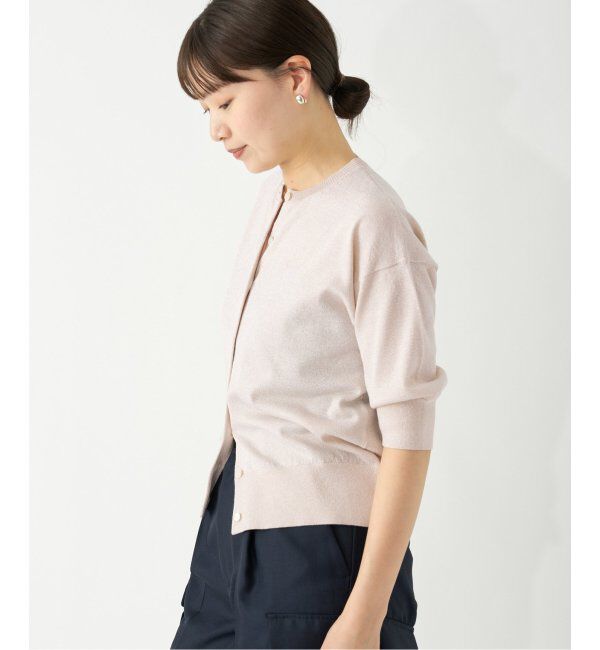 IENA「《追加》LEVITAクルーカーディガン」|カーディガン|
