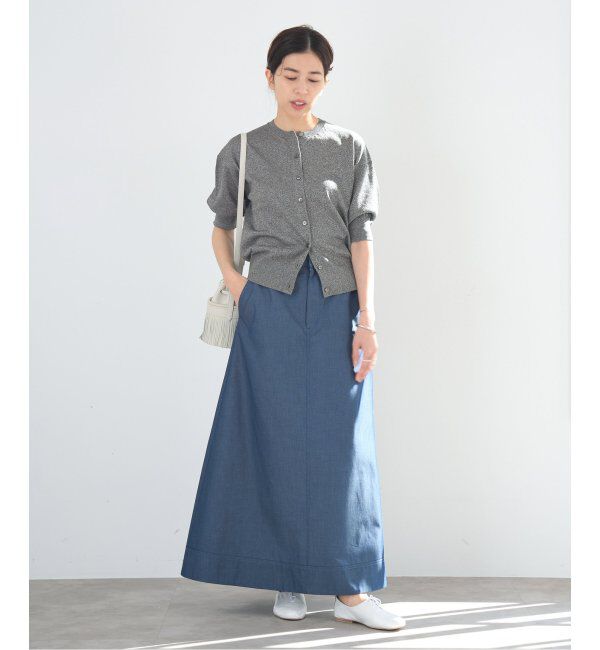 IENA「《追加》LEVITAクルーカーディガン」|カーディガン|