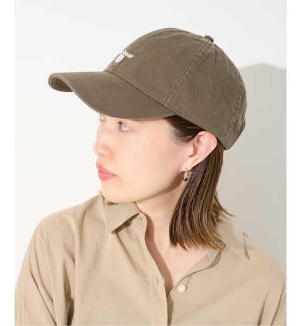 SLOBE IENA「《予約》BARBOUR/バブアー CASCADE CAP MHA0274 PU57/ GY75/ ST5」|キャップ・キャスケット|ブラウン