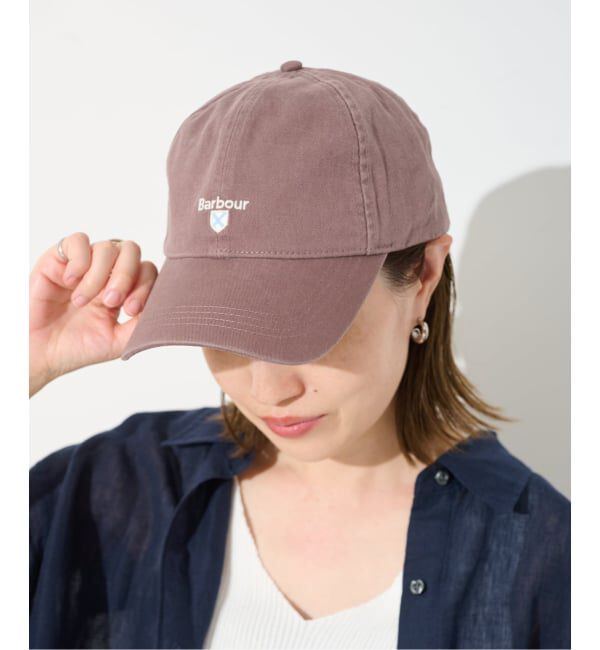 SLOBE IENA「《予約》BARBOUR/バブアー CASCADE CAP MHA0274 PU57/ GY75/ ST5」|キャップ・キャスケット|パープル