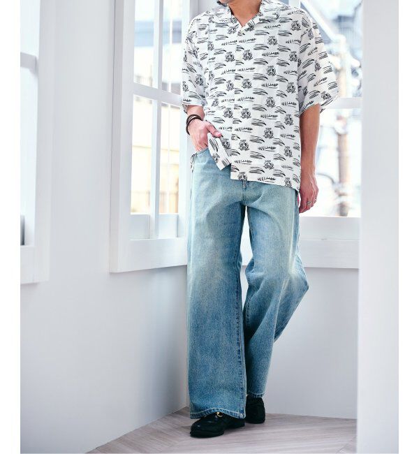 Paris Saint-Germain「【隈 研吾 &times; Paris Saint-Germain】グラフィックプリント オープンカラーシャツ」|シャツ・ブラウス|