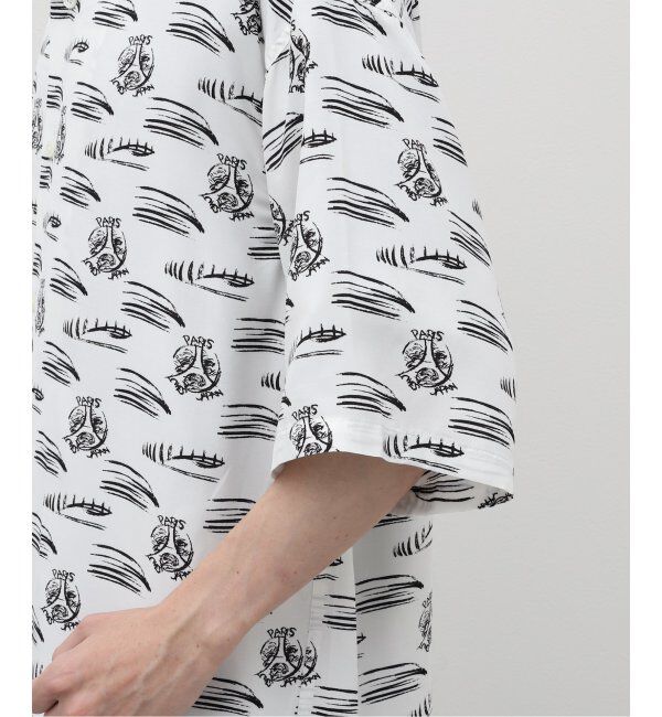 Paris Saint-Germain「【隈 研吾 &times; Paris Saint-Germain】グラフィックプリント オープンカラーシャツ」|シャツ・ブラウス|