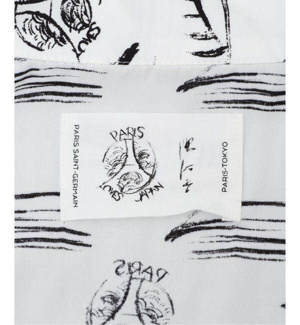 Paris Saint-Germain「【隈 研吾 &times; Paris Saint-Germain】グラフィックプリント オープンカラーシャツ」|シャツ・ブラウス|