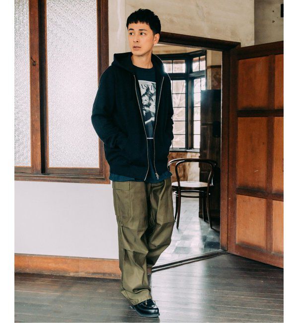 EDIFICE「LOOPWHEELER &times; LOWERCASE for EDIFICE ライトツリウラケ ジップパーカー」|パーカー|