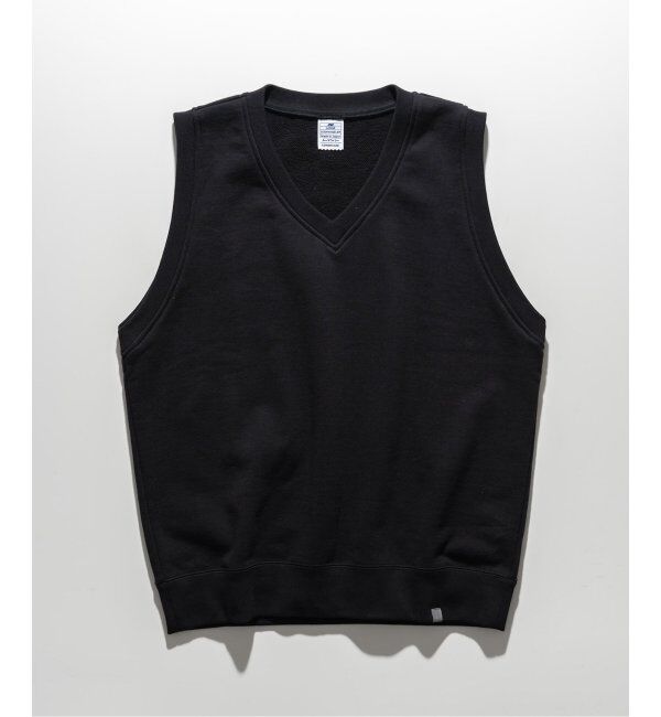 EDIFICE「LOOPWHEELER &times; LOWERCASE for EDIFICE ライトツリウラケ ルーズベスト」|スウェット・ジャージ|ブラック